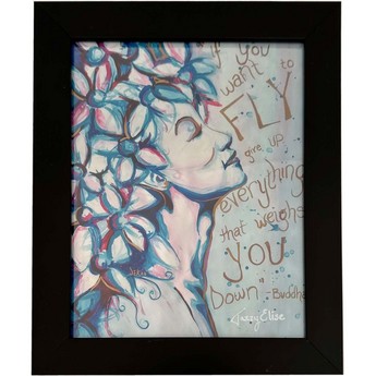 “Weightless” Framed Art Print by Jazzy Elise