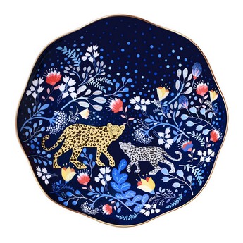 Blue “Night in the Amazon” Fine Bone China Plate