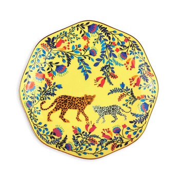 Yellow Amazon Fine Bone China Plate