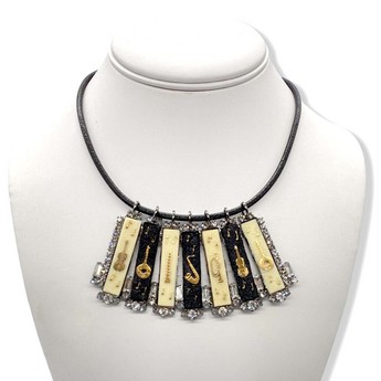 Seven Piano Keys Necklace