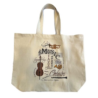 Met Opera Music Collage Tote Bag