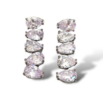Othelia Teardrop Crystal Statement Earrings
