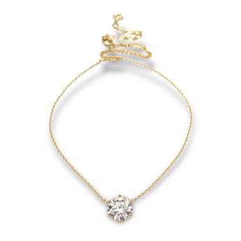 Ava Brilliant- Cut Gold Necklace