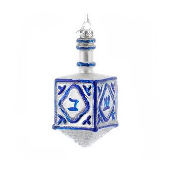 Noble Gems ™ Glass Dreidel Ornament