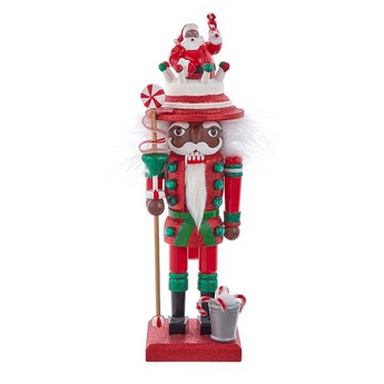 10 ” Black Santa Nutcracker