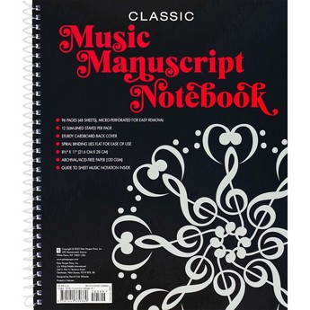 Music Manuscript Notebook