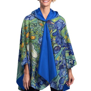 Van Gogh “Irises” Reversible Rain Cape