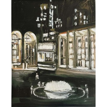  David Geffen Hall & The Metropolitan Opera From The Plaza (Unframed Giclée Print On Canvas)