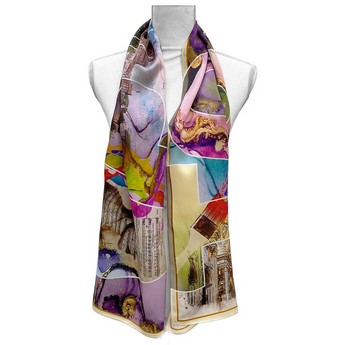 Puccini “Tosca” Oblong Silk Scarf