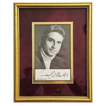 Framed Signed Portrait: Riccardo Muti