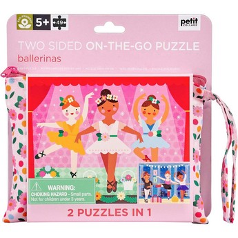 Two-Sided On-the-Go Puzzle: Ballerinas (49 PIECES)