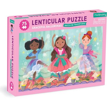 Lenticular Puzzle: Graceful Ballerinas (75 PIECES)