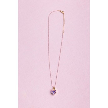 Lilac Love Heart Necklace
