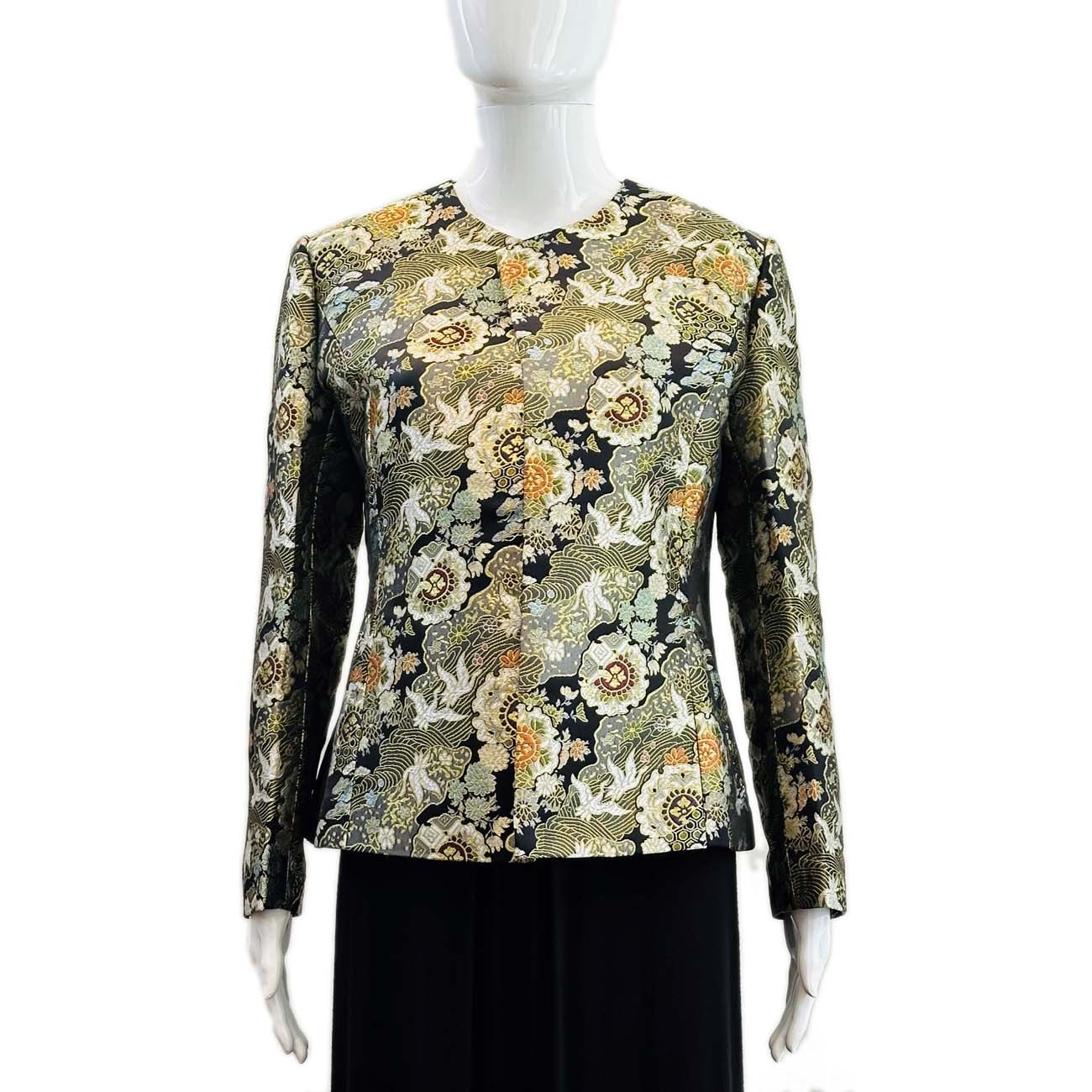 Short Jacket with Multi color Floral Pattern APPAREL Met Opera Shop