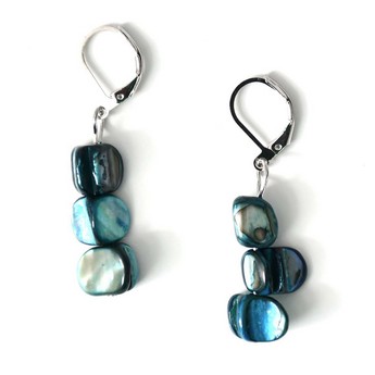Turquoise Mother of Pearl Earrings