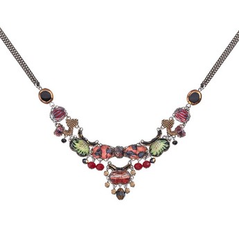 Large Red Hues Necklace