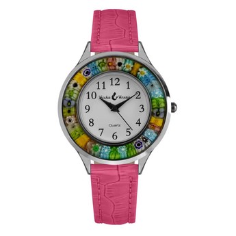 Millefiori Watch in Pink