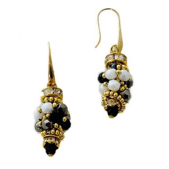 Alessia Earrings in Black