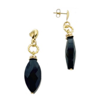 Black Murano Glass Earrings