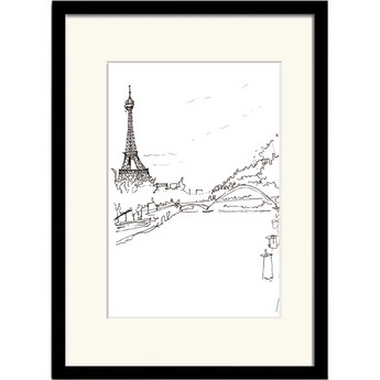 Framed Eiffel Tower Print by Jazzy Elise