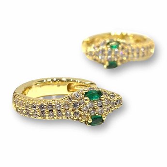 Gold Snake Earrings