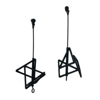Spark Earrings in Matte Black