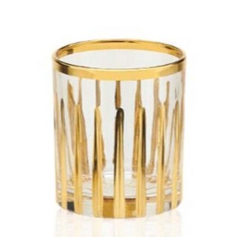 Gold Stripes Shot Glass