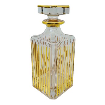 Gold Stripes Decanter