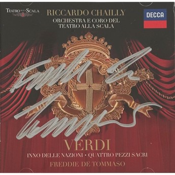 Verdi: Inno Delle Nazioni; Quatro Pezzi Sacri (Autographed CD) – Freddie De Tommaso