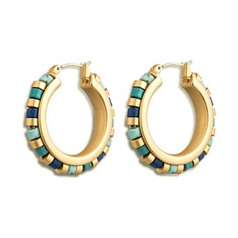 Middle Kingdom Cylindrical Bead Earrings