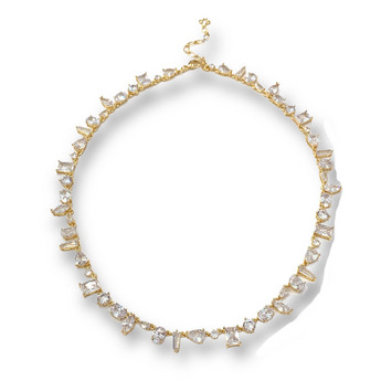 Statement Necklace with Multi-Shape Stones