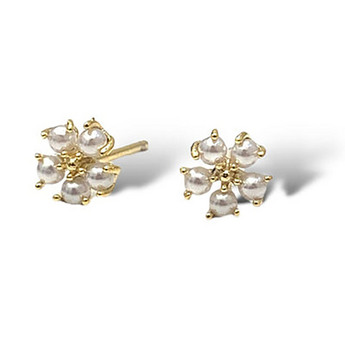 Mini Pearl Petal Studs