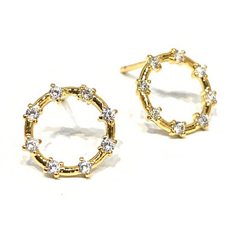Charlotte Circle Stud Earrings