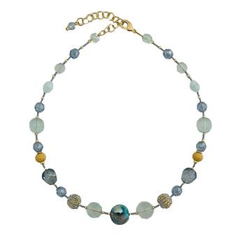 Bianca Blue Beaded Necklace
