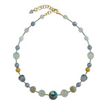 Bianca Blue Beaded Necklace