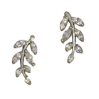 Petite Laurel Leaf Stud Earrings