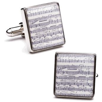 Classical Sheet Music Cufflinks