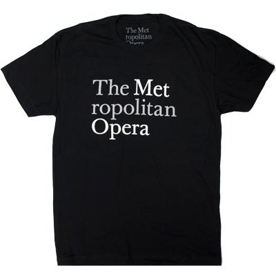 Met Logo T Shirt Black APPAREL Met Opera Shop