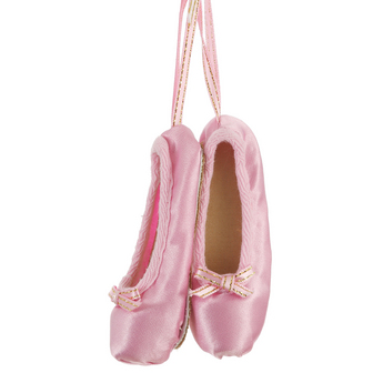 Pink Ballet Pointe Slippers Ornament