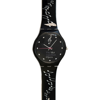 Met Opera Musical Notes Watch With Black Dial