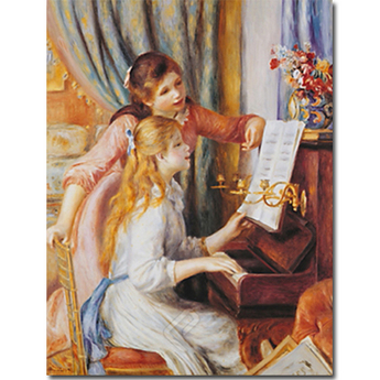“Two Young Girls at the Piano” Auguste Renoir Print