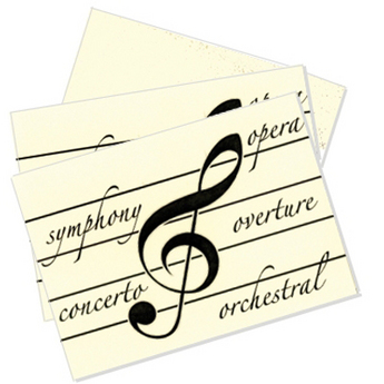 Classical Pieces Note Cards (BOX OF 10)