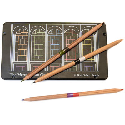 Met Opera Faade Colored Pencil Set