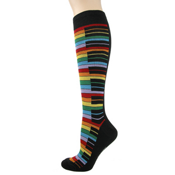 Women’s Multicolor Piano Knee High Socks