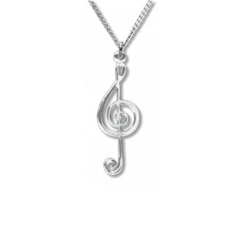 G-Clef Silver Necklace