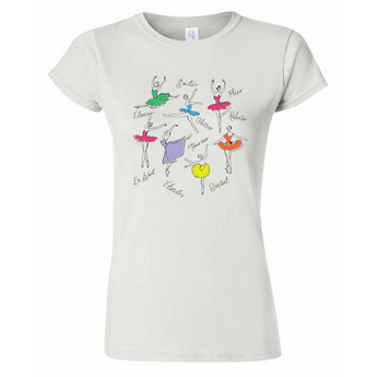 Women’s White Ballet T-Shirt