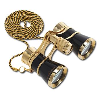 Met Opera Black & Gold Chain Opera Glasses