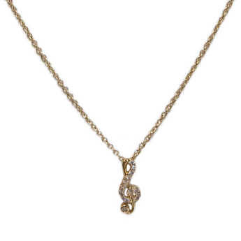 Gold G-Clef Necklace