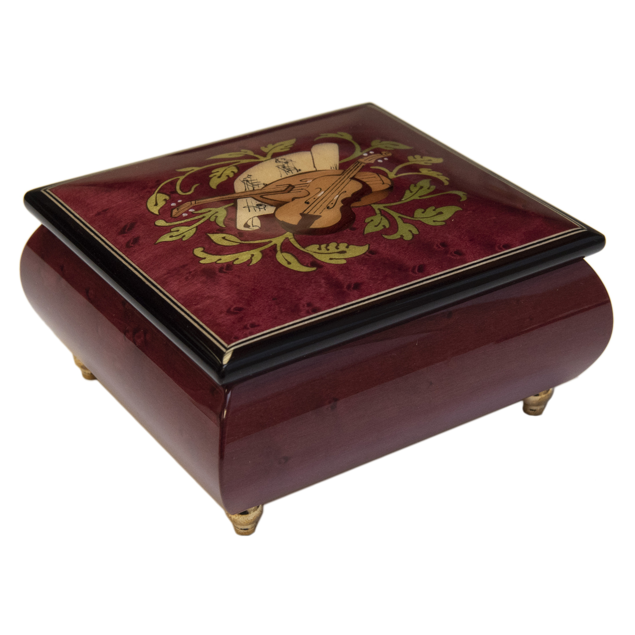 Bright Red Clair De Lune Music Jewelry Box Home Met Opera Shop