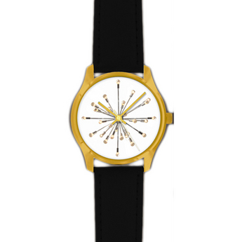 Black & Gold Sputnik Chandelier Watch